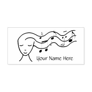 Tampon Auto-encreur logo de musique personnalisée