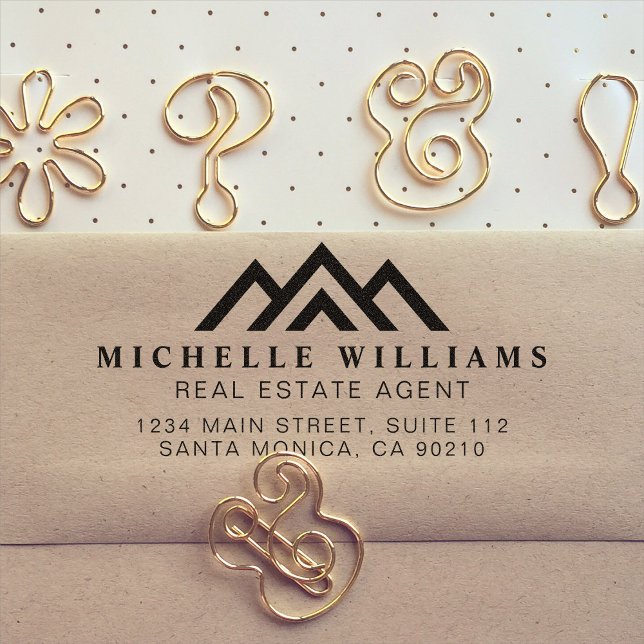 Tampon Auto-encreur Logo de Réaliseur Promotionnel immobilier moderne  (Créateur téléchargé)