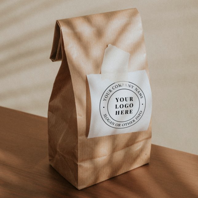 Tampon Auto-encreur Logo d'entreprise personnalisé & slogan (Créateur téléchargé)