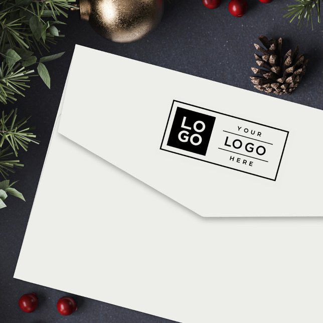 Tampon Auto-encreur Logo d'entreprise rectangulaire personnalisé Marqu (Créateur téléchargé)