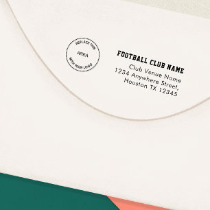 Tampon Auto-encreur Logo du club de football Nom de retour Adresse