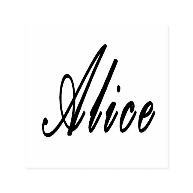 Tampon Auto-encreur Logo du nom Alice, (Design)