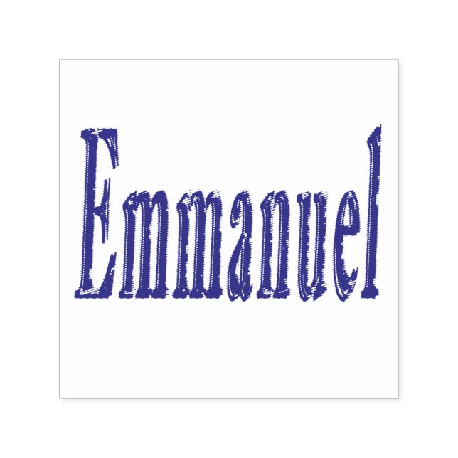 Tampon Auto-encreur Logo Emmanuel Name, (Design)