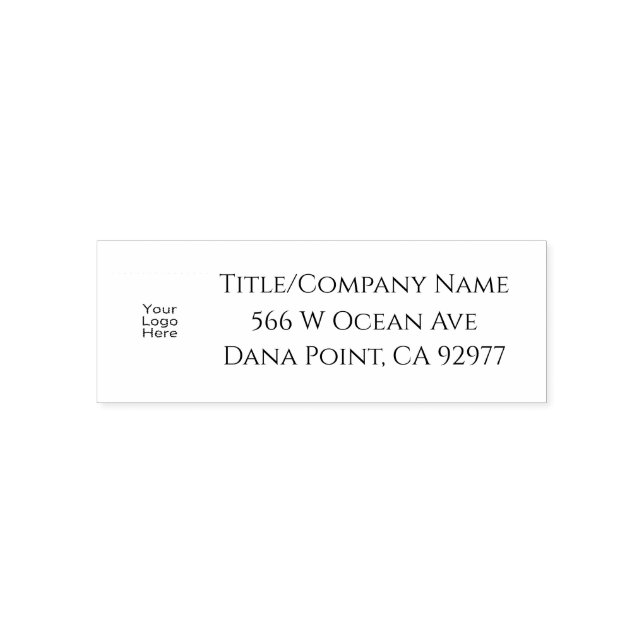 Tampon Auto-encreur Logo Personnalisé Auto-Intendance Timbre en caoutc (Design)