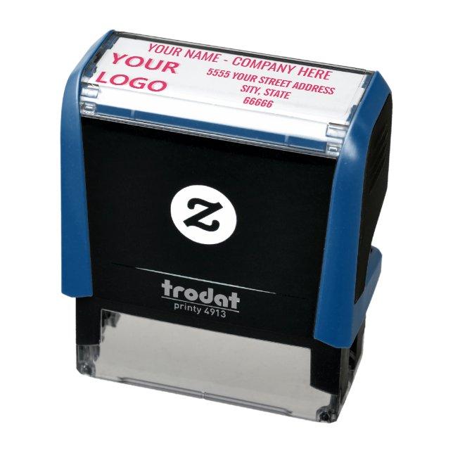 Tampon Auto-encreur Logo Personnalisé Pesonalisé Nom Retour Adresse Mo (Produit)