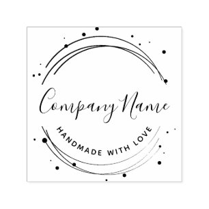 Tampon Auto-encreur Logo professionnel personnalisé circulaire élégant