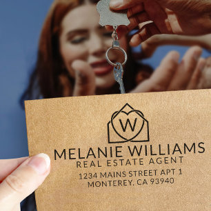 Tampon Auto-encreur Logo Promotionnel immobilier moderne