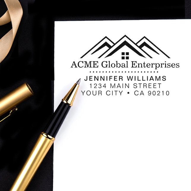 Tampon Auto-encreur Logo Promotionnel immobilier moderne (Créateur téléchargé)