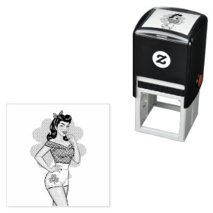 Tampon Auto-encreur Lucky Retro Glam
