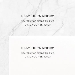 Tampon Auto-encreur Machine à écrire minimaliste simple 11 | Adresse d