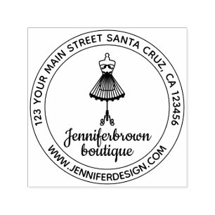 Tampon Auto-encreur Mannequin de mode simple logo tailleur