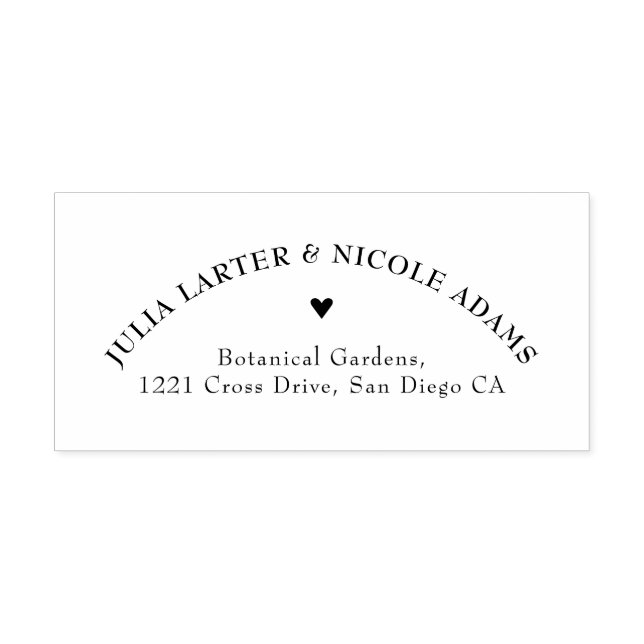 Tampon Auto-encreur Mariage d'hibiscus tropicaux d'Orange brulé (Design)