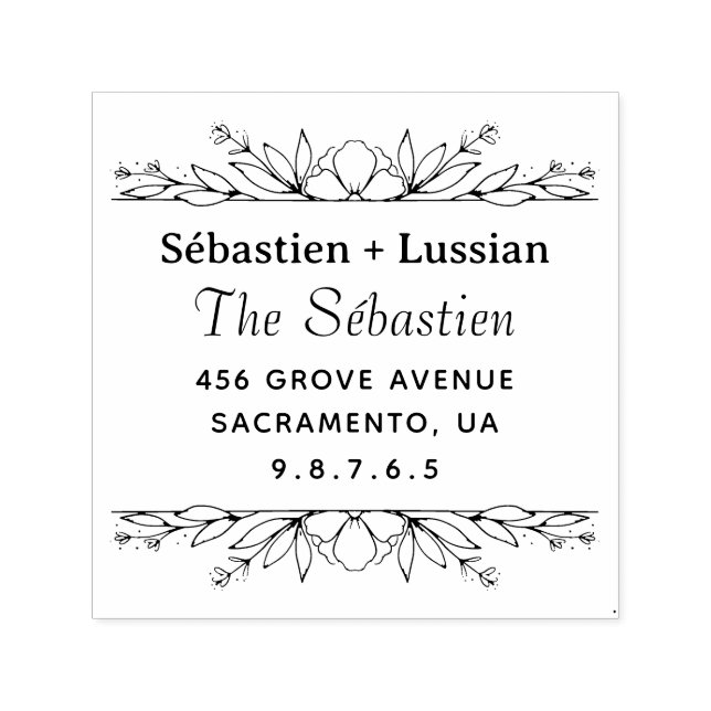 Tampon Auto-encreur Mariage rond (Design)