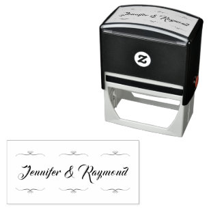 Tampon Auto-encreur Mariage Stationnaire Stationnaire Étiquette En Cao