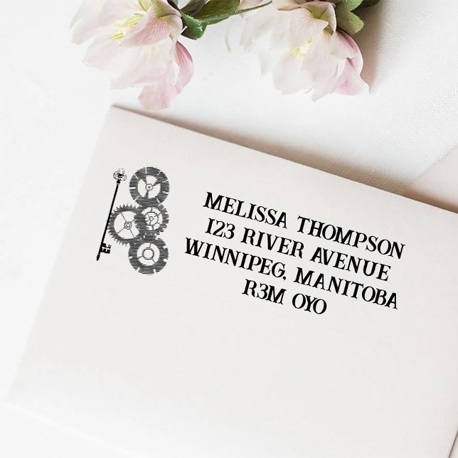 Tampon Auto-encreur Mariage victorien Steampunk (Créateur téléchargé)