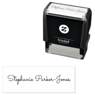 Tampon Auto-encreur Marque de script de signature d'entreprise