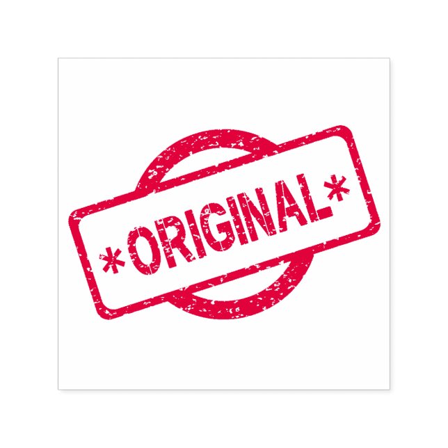 Tampon Auto-encreur Marque originale en forme de cercle rond du logo (Design)