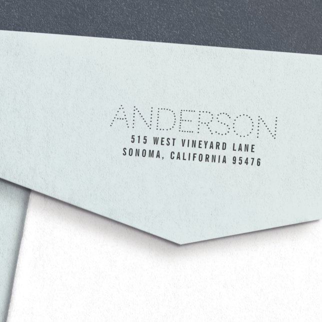 Tampon Auto-encreur Marquee Lights Return Address (Créateur téléchargé)