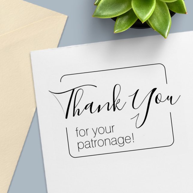 Tampon Auto-encreur Merci de trame simple (Créateur téléchargé)