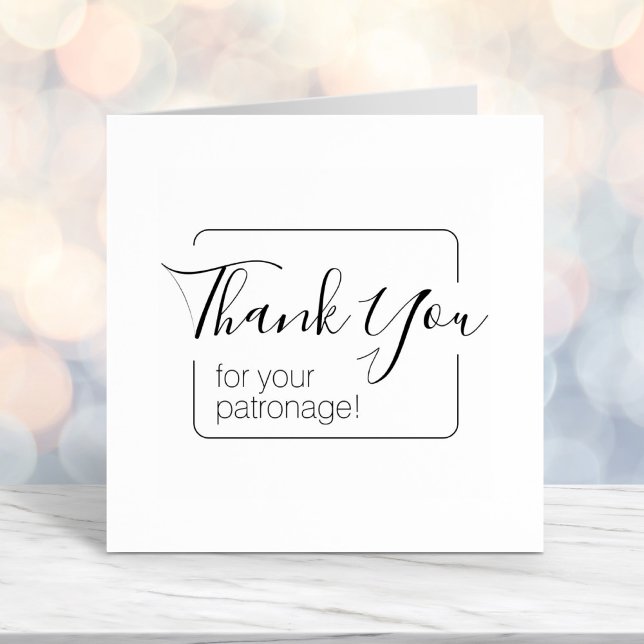 Tampon Auto-encreur Merci de trame simple (Créateur téléchargé)