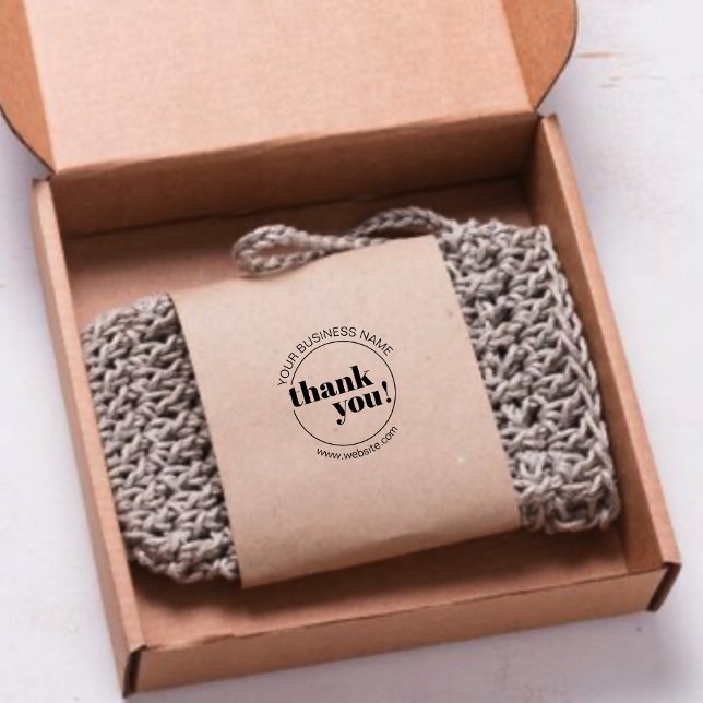 Tampon Auto-encreur Merci d'entreprise audacieux à l'appréciation du c (Créateur téléchargé)