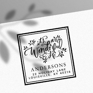 Tampon Auto-encreur Message de Noël de La vie est belle