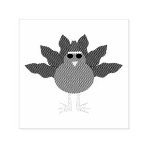 Tampon Auto-encreur Mignonne Timbre auto-incrusté de Turquie Noël