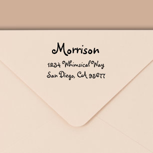 Tampon Auto-encreur Minimal de typographie moderne Adresse de retour