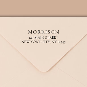 Tampon Auto-encreur Minimal de typographie moderne Adresse de retour