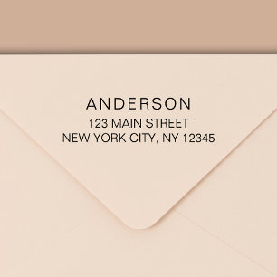 Tampon Auto-encreur Minimal de typographie moderne Adresse de retour