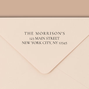 Tampon Auto-encreur Minimal de typographie moderne Adresse de retour