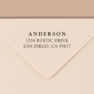 Tampon Auto-encreur Minimal de typographie moderne Adresse de retour