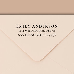 Tampon Auto-encreur Minimal de typographie moderne Adresse de retour