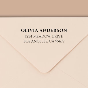 Tampon Auto-encreur Minimal de typographie moderne Adresse de retour