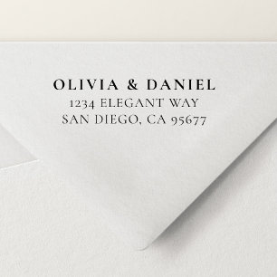 Tampon Auto-encreur Minimal de typographie moderne Adresse de retour