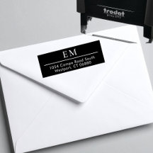 Minimalist Modern Bold Simple Monogram Return 