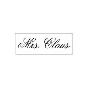 Tampon Auto-encreur Mme Claus (Femme Père Noël) Signature