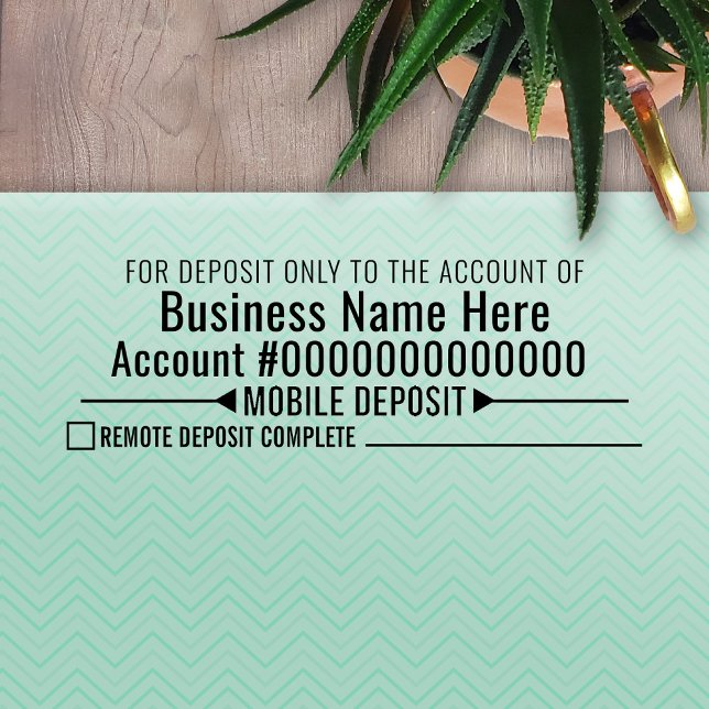 Tampon Auto-encreur Mobile pour dépôt uniquement avec zone pour ajoute (Créateur téléchargé)