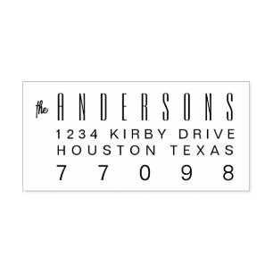 Tampon Auto-encreur Modèle auto-encre personnalisable 2,9 x 1,2 pouces