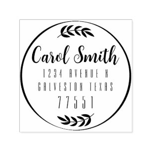 Tampon Auto-encreur Modèle auto-encre personnalisable de 1,5 po x 1,5 