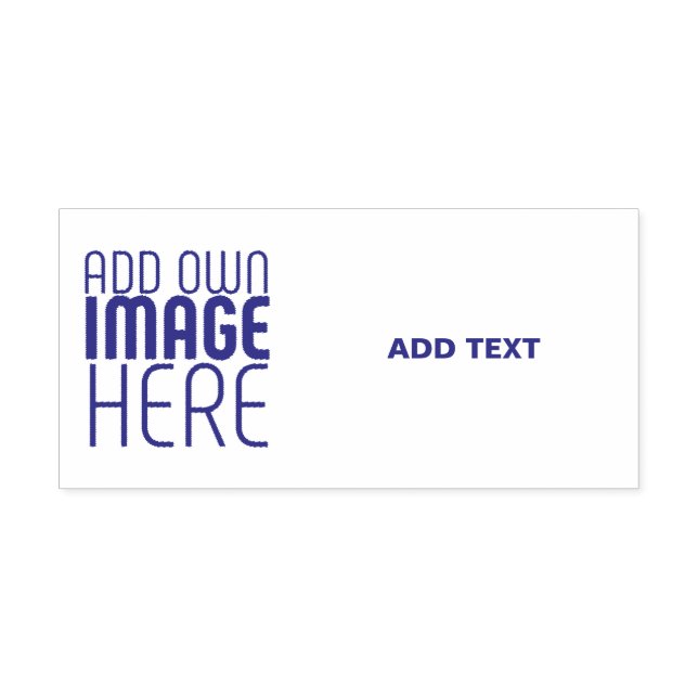 TAMPON AUTO-ENCREUR  MODERN EDITABLE WHITE IMAGE TEXT TEMPLATE VIOLET (Design)