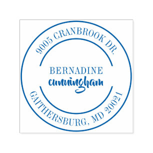 Tampon Auto-encreur Modern Elegant Adresse de retour personnelle