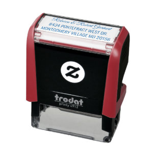 Tampon Auto-encreur Modern Script Elegant Adresse de retour