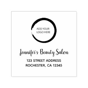 Tampon Auto-encreur Moderne ajoutez votre propre logo professionnel