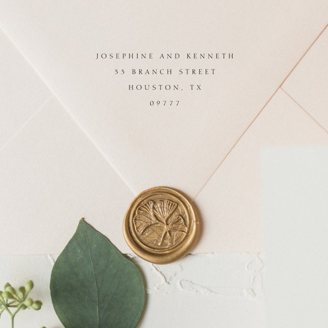 Tampon Auto-encreur Moderne Élégant Mariage simple (Créateur téléchargé)