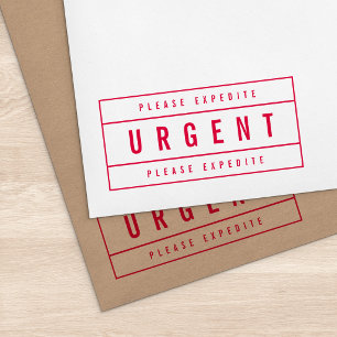 Tampon Auto-encreur Moderne Gras Bordé Veuillez Accélérer Urgent