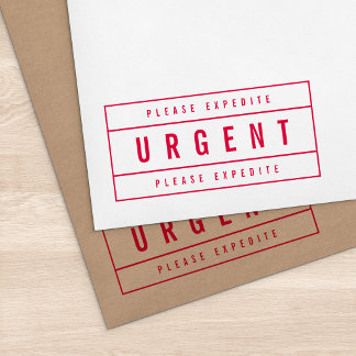 Tampon Auto-encreur Moderne Gras Bordé Veuillez Accélérer Urgent
