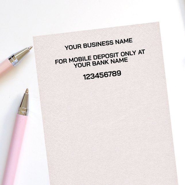 TAMPON AUTO-ENCREUR  MODERNE MOBILE DEPOSIT BANK ENDORSEMENT (Créateur téléchargé)