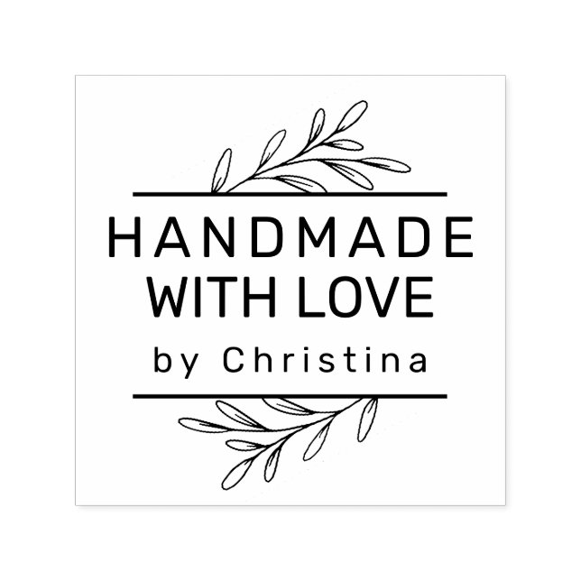 Tampon Auto-encreur Modernité végétale Créez votre propre décoration m (Design)