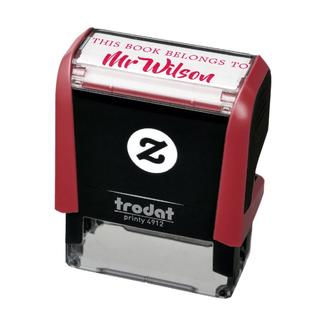 Tampon Auto-encreur Modifier Ce Livre Appartient Au Script De Plaque D (Produit)